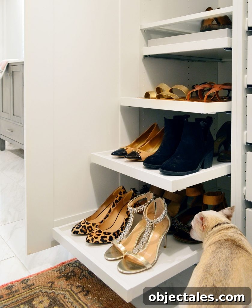 Pull Out Shoe Trays In Ikea Pax Wardrobe With Burger