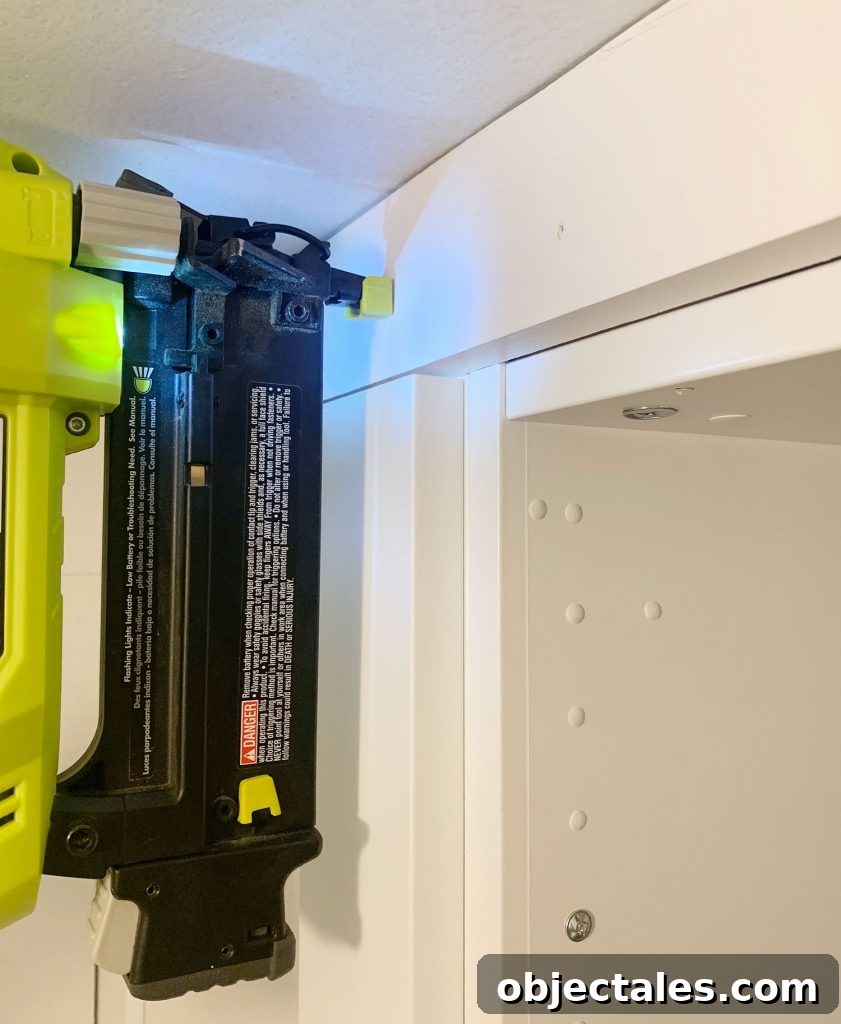 Nailing Second Board To Build In Ikea Pax Closet System