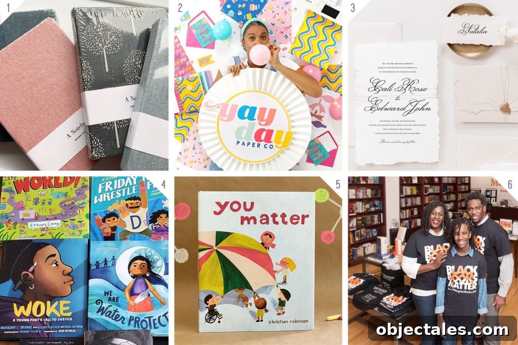 Numbered Grid of Black Owned Stationery Books And Bookstore Businesses