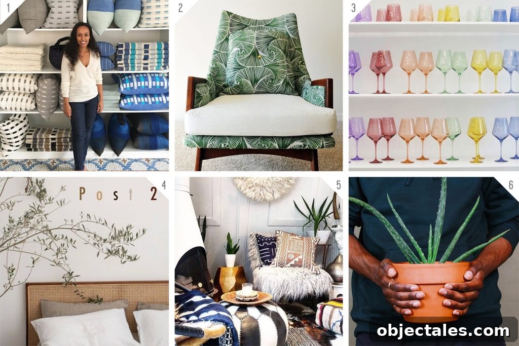 Numbered Grid of Black owned Furniture And Decor Businesses