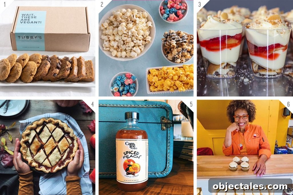 Numbered Grid of Black owned Food And Dessert Businesses