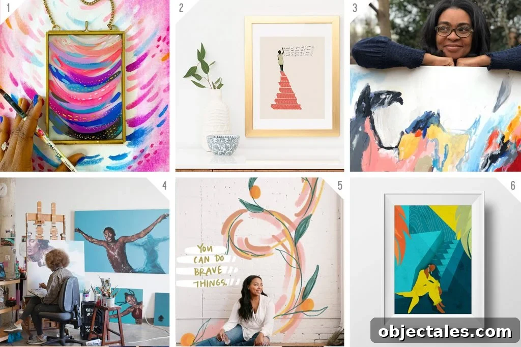 Numbered Grid of Black Owned Art Businesses