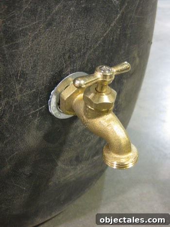 howtorainbarrelfinishedfaucet