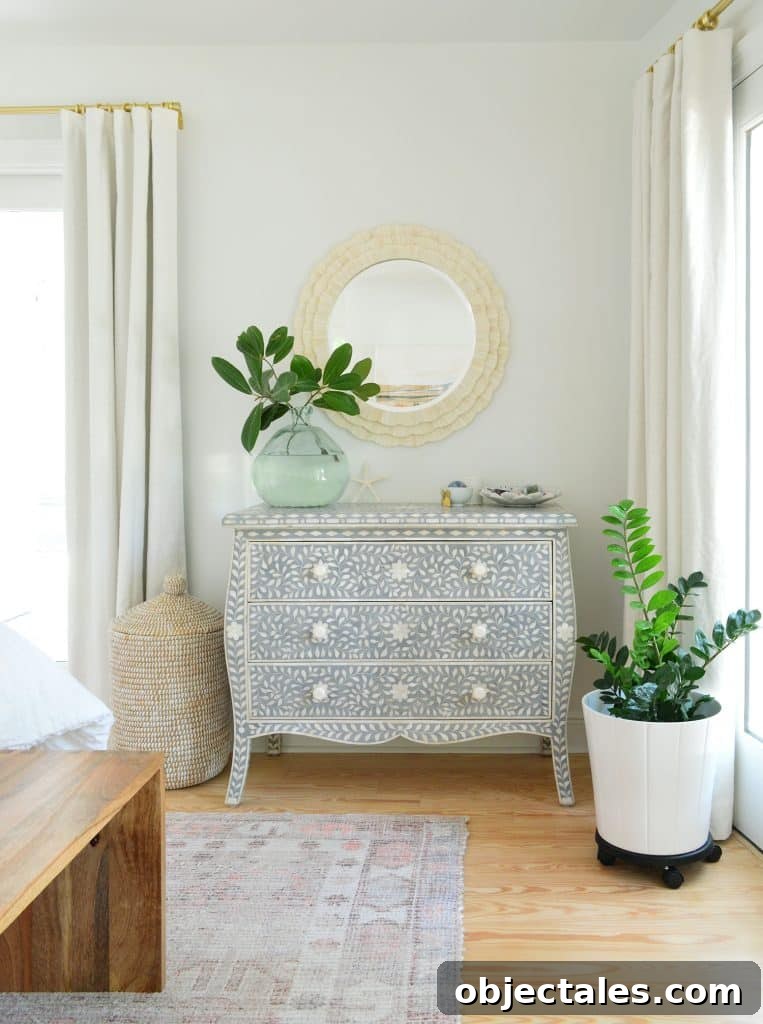 Inlay dresser and rug