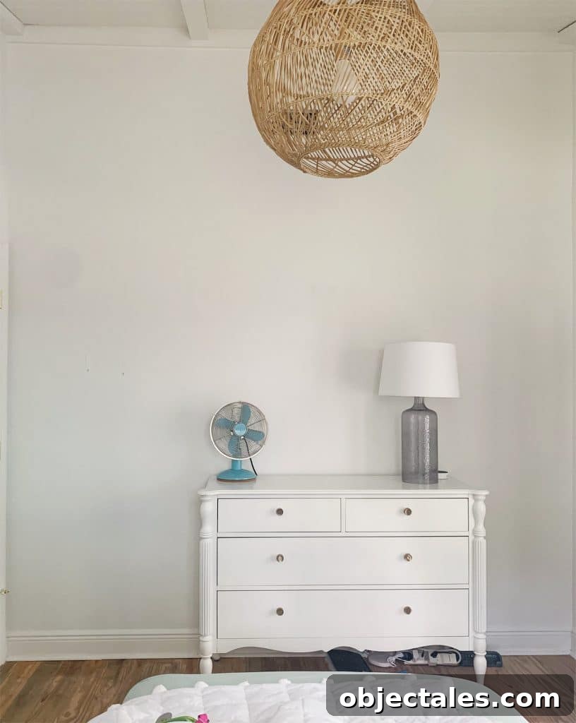 Large blank wall before mural was painted