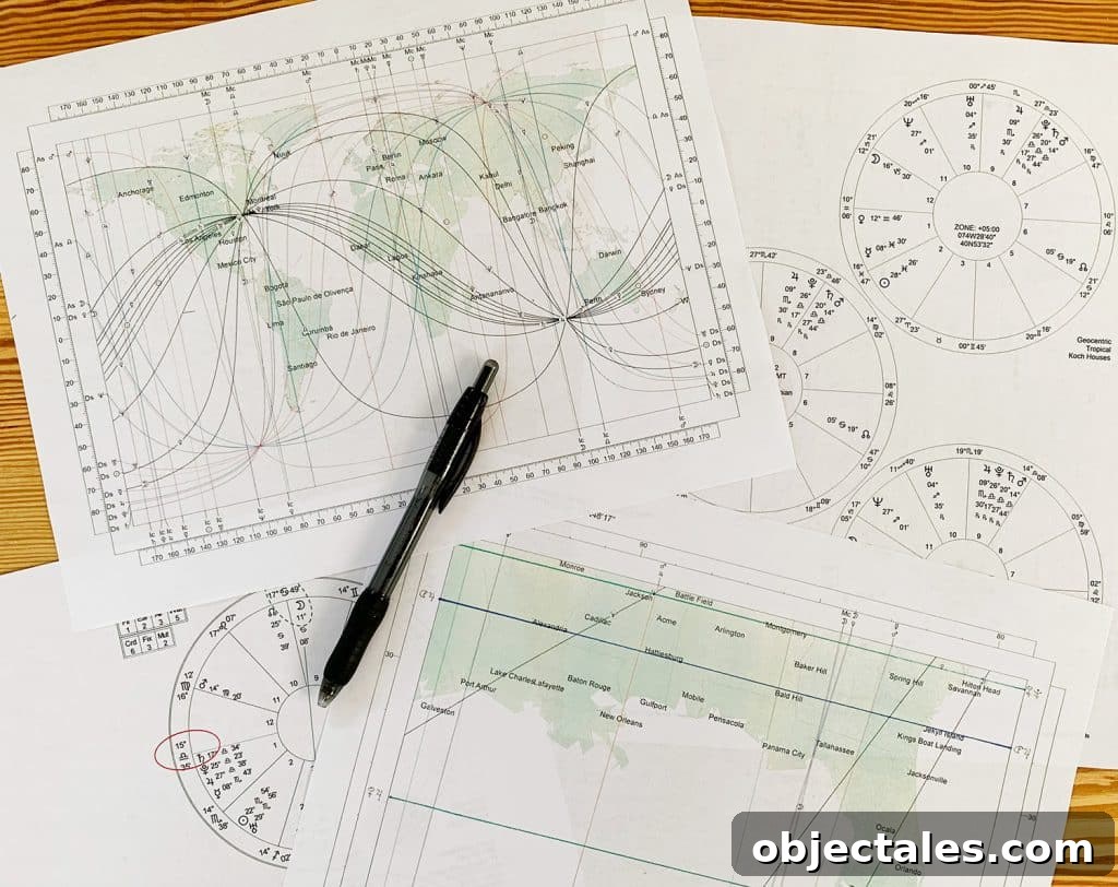 Astrocartography map