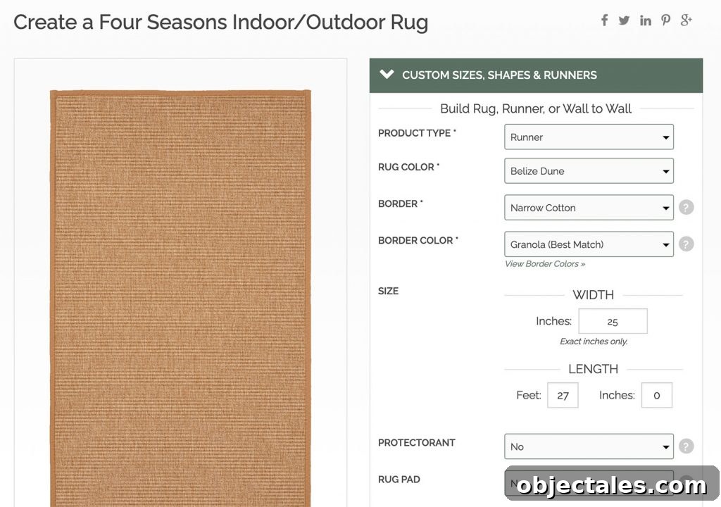 Screenshot of Sisal Rugs Direct Website