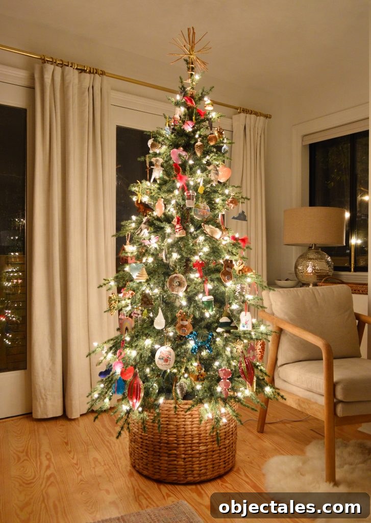 Holiday Decorating Ideas for Downsized Homes 5 Glowing Christmas Tree Reflected In Windows